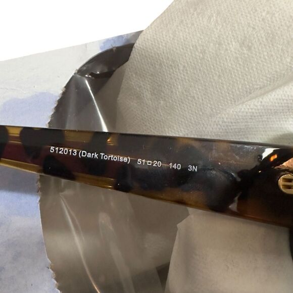 Coach Brown Dark Tortoise Purple Side Frame NWOT